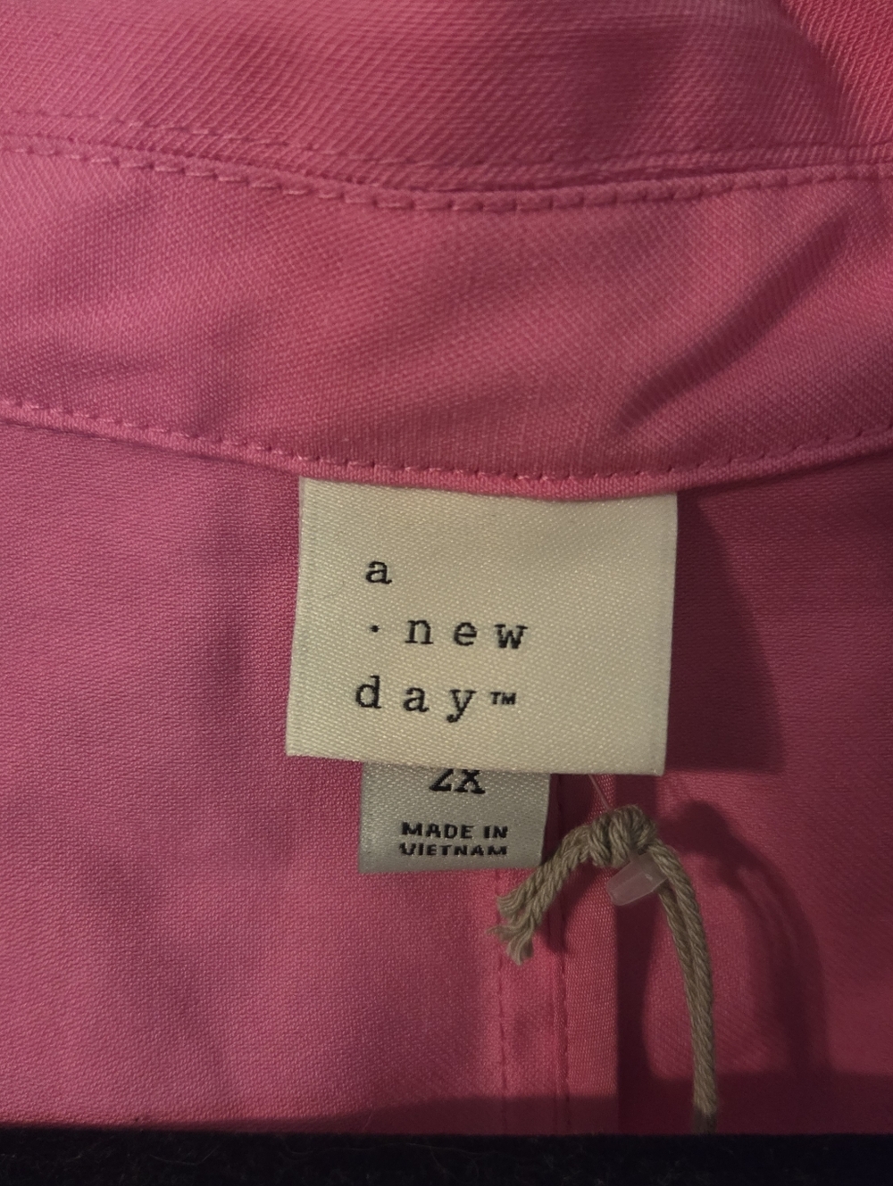 A New Day Womens Plus Size Relaxed Fit Pink Blazer Suit Jacket Sz 2X - Picture 3 of 5
